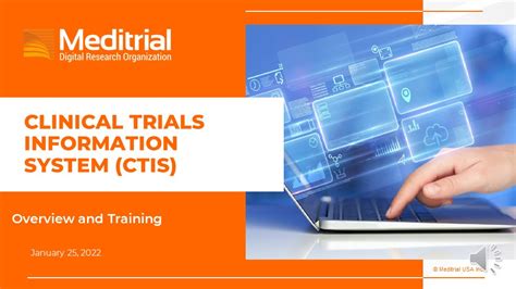 Clinical Trial Information System Ctis Mastertrial