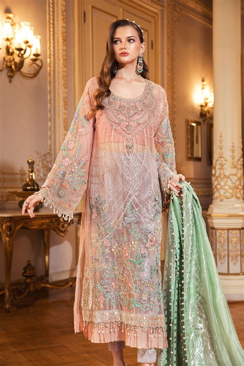 Maria B Embroidered Formal Winter Dresses Collection 9