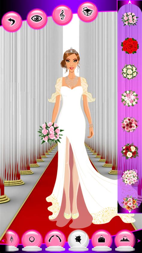 Mix and match each wedding item with the perfect veil and bouquet of flowers! Wedding Dress Up Games