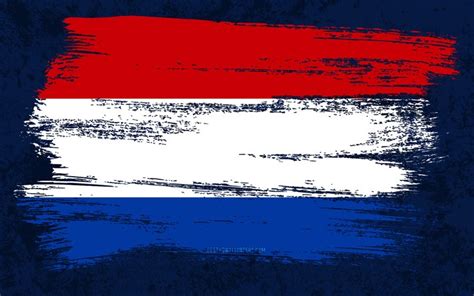 download wallpapers 4k flag of netherlands grunge flags european countries national symbols