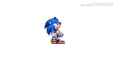 Sonic Sprite Animation On Android With Rough Animator Youtube