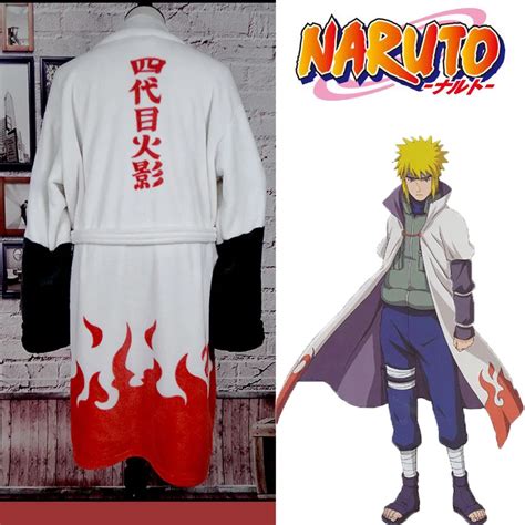 Naruto Hokage Yondaime Namikaze Minato Cosplay Costume Robe Pajamas