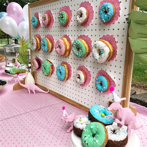 Donut And Dinosaur Party Dinosaur Birthday Party Decorations Donut