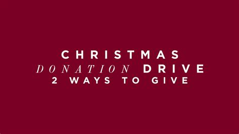 Christmas Donation Drive — Hope Christian Church