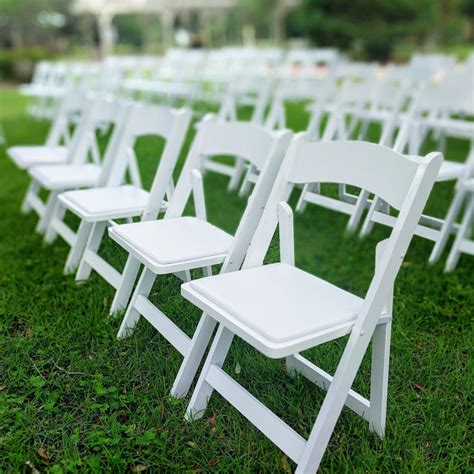 Resingarden Folding Chair White Riverside Ca Party Rentals