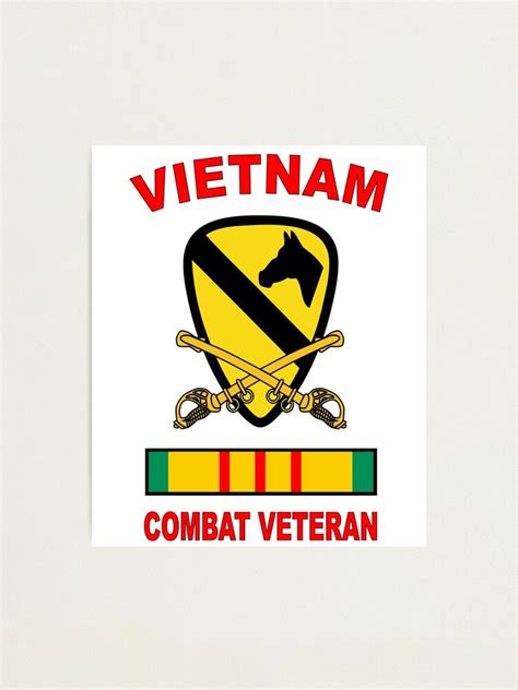 1st Cavalry Division Vietnam Veteran Photographic Print By Tommytbird