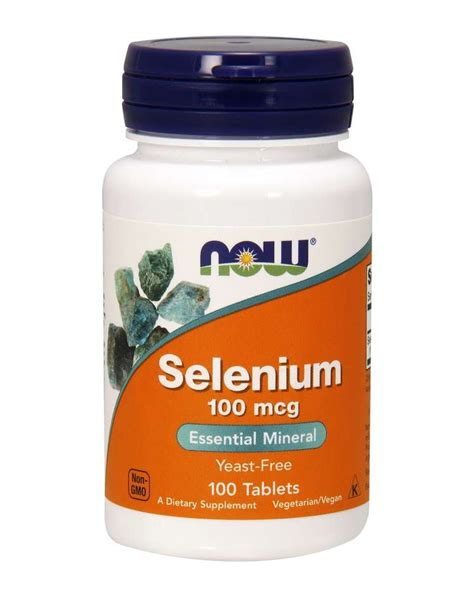Now Foods Selenium 100 Mcg Cy Supplements