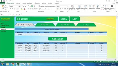 Planilha Controle Estoque Dos Excel Mercado Livre