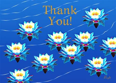 Thank You Water Lilies Floating On A Pond Card Ad Affiliate