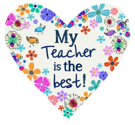 My teacher, my love t07. My Teacher Is The Best Heart Gift Plaque