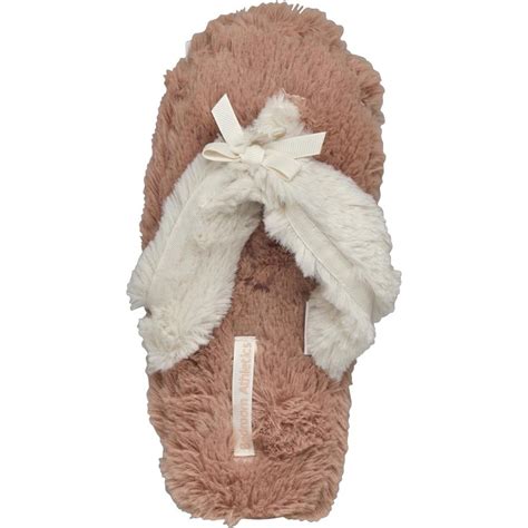 Buy Bedroom Athletics Womens Pamela Spa Thong Slippers Gingerbreadcream
