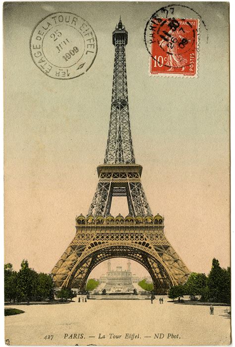 8 Vintage Eiffel Tower Clip Art The Graphics Fairy