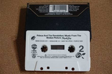 Purple Rain By Prince Vintage Cassette Tape