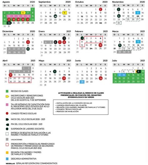 Conoce El Calendario Escolar Imagenmedia Noticias En Imagesee The