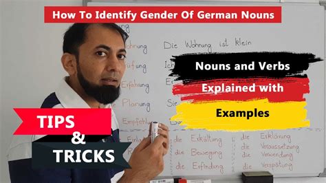 How To Determine Gender Of German Nouns German Gender Identifier Der Die Das Youtube