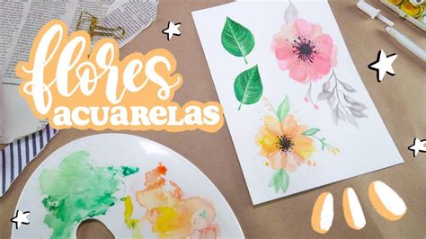 Flores Y Plantas Con Acuarela Principiantes Barbs Arenas Art Youtube
