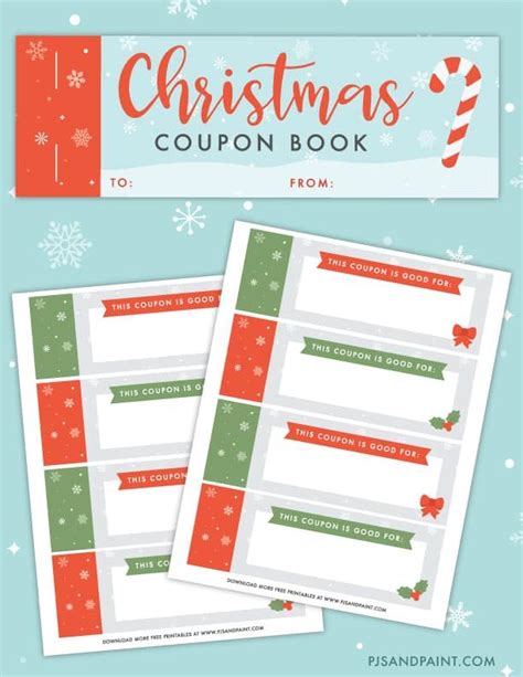 Free Printable Christmas Coupon Book Last Minute T Idea