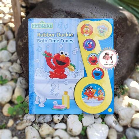 Jual Sesame Street Rubber Duckie Bath Time Tunes Sound Book Di Seller