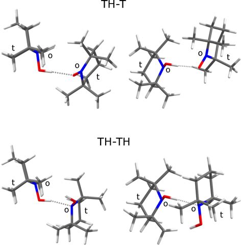 Most Stable Structures Predicted At B3lyptz Level For The Th T And The