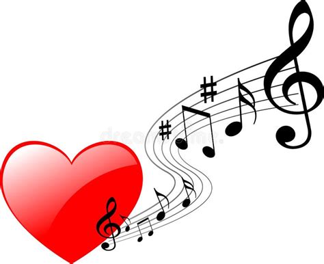 Music Notes Heart Shape Stock Vector Illustration Of Volume 38962838