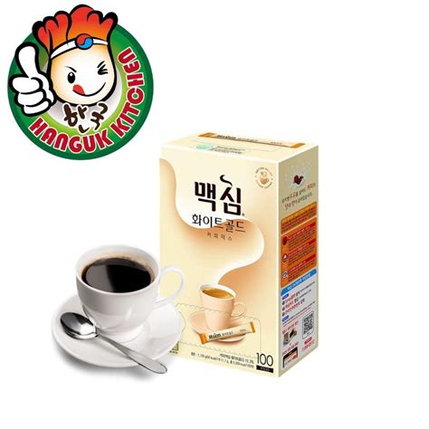 Maxim White Gold Coffee Mix 12gm 100 Sachet Sticks Hanguk Kitchen