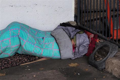 homeless man dies after being found freezing in a city centre doorway on the coldest night of