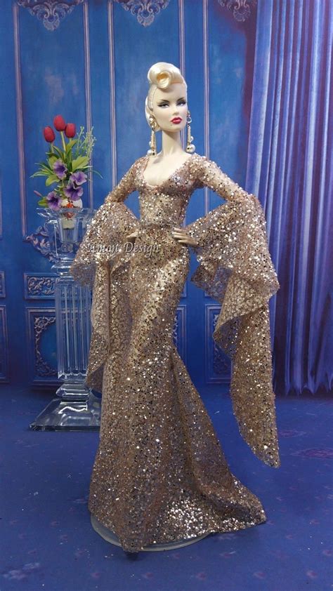 Amon Design Gown Outfit Dress Fashion Royalty Silkstone Barbie Model