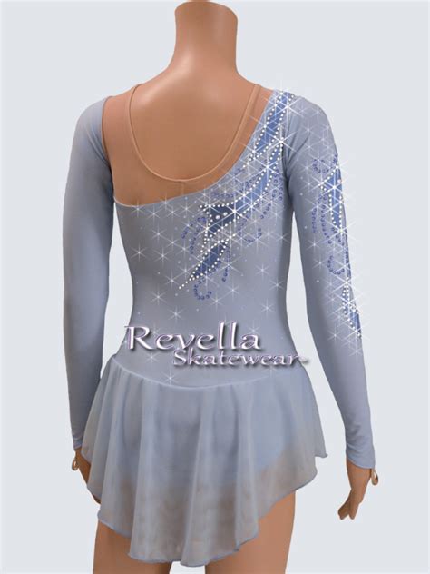 Swirling Details And Crystals On This Figure Skating Dress Revella