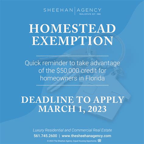 The Homestead Exemption Deadline Is March 1st The Sheehan Agency