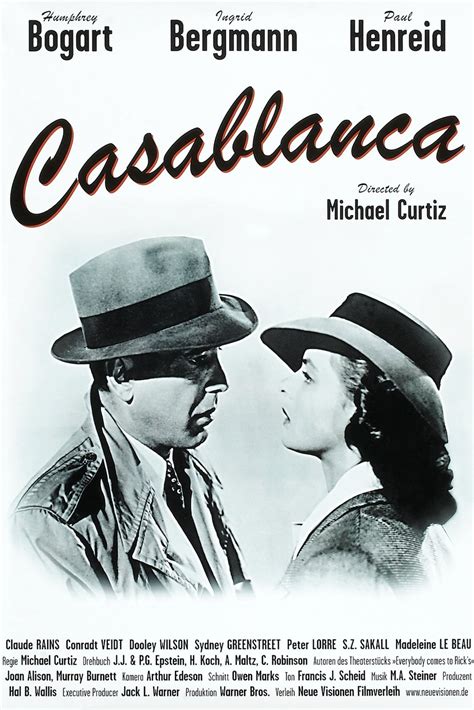 Casablanca Vintage Poster By Sirsr Casablanca Movie Classic Movie