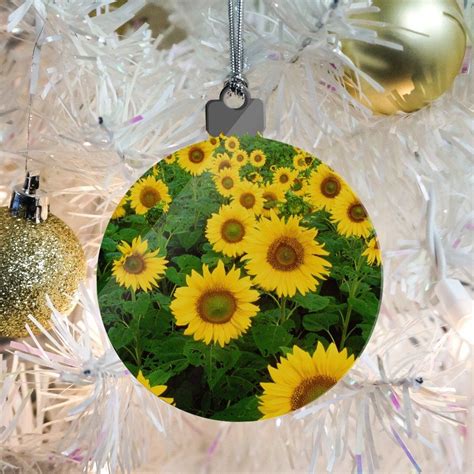 Graphics And More Field Of Sunflowers Acrylic Christmas Tree Holiday