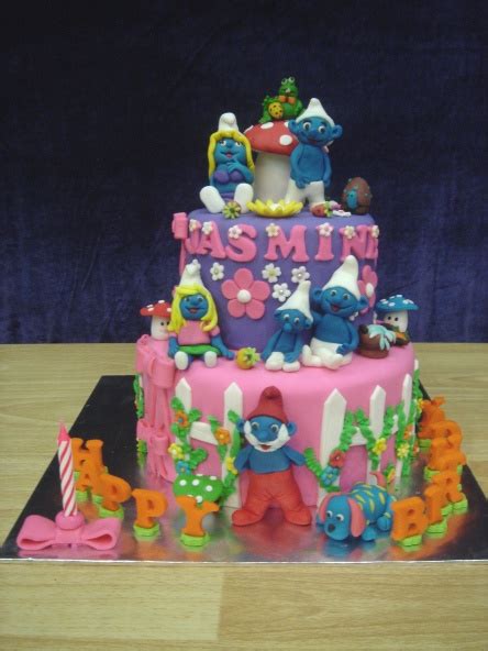 Yochanas Cake Delight Smurf Cake For Jasmine 89c