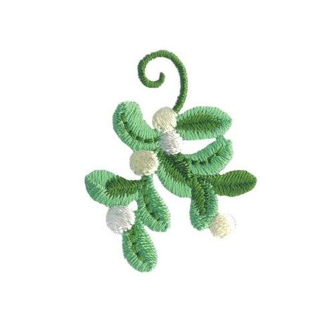 Mistletoe Plant Embroidery Design Mistletoe Plant