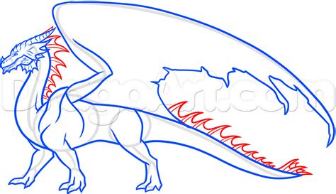 How to draw a dragon the body? How To Draw A Dragon Body by Dawn | Drawings, Online ...