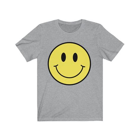 Mens Smiley Face T Shirt Smile Shirt Vintage Smiley Etsy