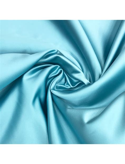 Sky Blue Bridal Satin Duchess Satin Fabric Saroj Fabrics