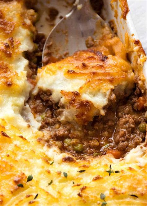 1 tablespoon vegetable oil, 1 large onion, peeled and chopped, 1 large carrot, peeled and chopped, 1 pound ground lamb (or substitute half with another ground meat), 1 cup beef or chicken broth, 1 tablespoon tomato paste, 1 teaspoon chopped fresh or dry rosemary. Shepherd's Pie | RecipeTin Eats