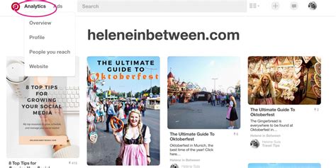 how to use pinterest analytics to boost your blog helene in between