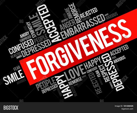 Forgiveness Word Cloud Collage Image And Photo Bigstock