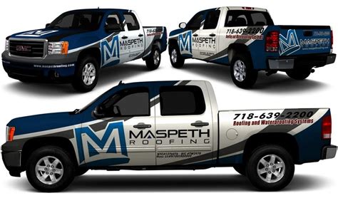 New Truck Wrap Design For Maspeth Roofing Other Design Contest Car