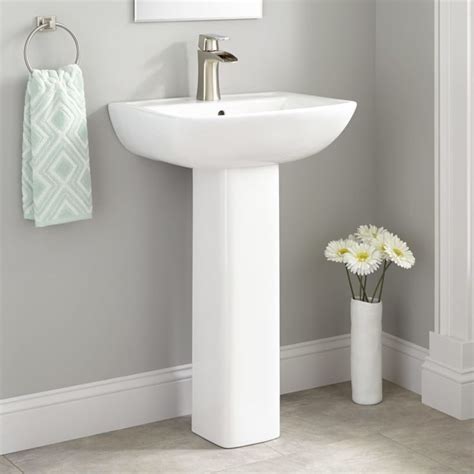 Signature Hardware 424214 Kerr 22 Porcelain Pedestal Sink With Single