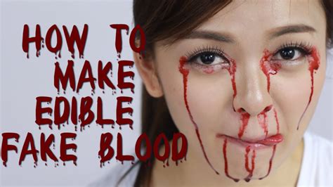 How to Make Eadible Fake Blood - YouTube