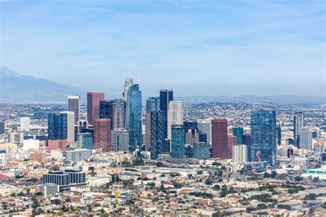 Downtown Los Angeles Skyline City Buildings Cityscape Aerial View