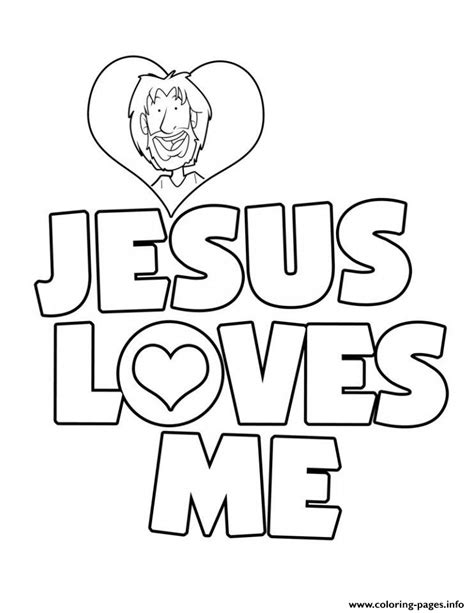 Download Jesus Loves Me Coloring Pages Printable