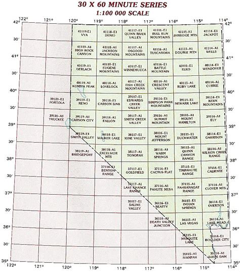 Nevada Topographic Index Maps Nv State Usgs Topo Quads 24k 100k 250k