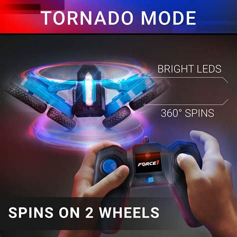 Buy Force1 Tornado Led Remote Control Car For Kids Double Sided Fast