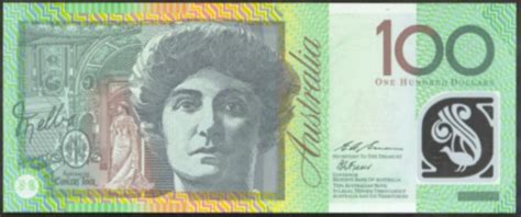 If you choose the other one it means tenth! $100 Australian Polymer Bank Notes