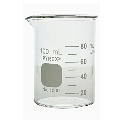 Pyrex Beakers Low Form Double Scale Graduated 100ml