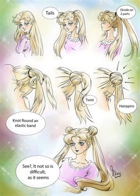 Hair Sailor Moon Anime By Maryneim Sailor Moon Hair Sailor Moon Sailor Moon Aesthetic