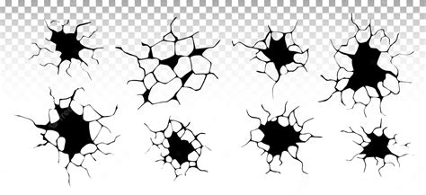 Premium Vector Ground Cracks Set Earthquake And Ground Cracks Hole